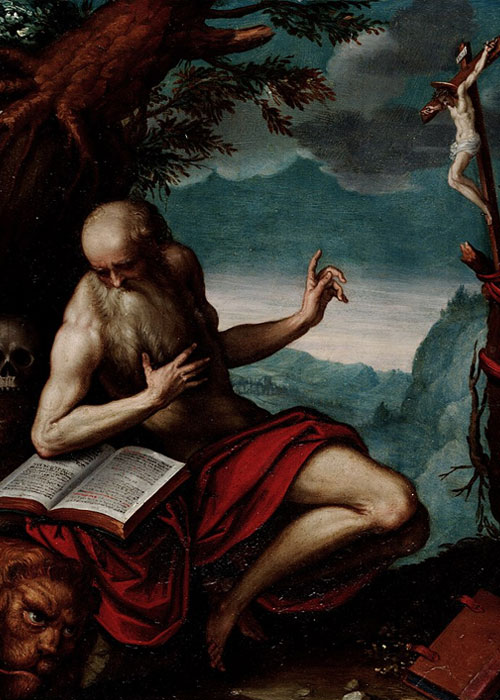 Painting of St. Jerome by Palma the Younger
