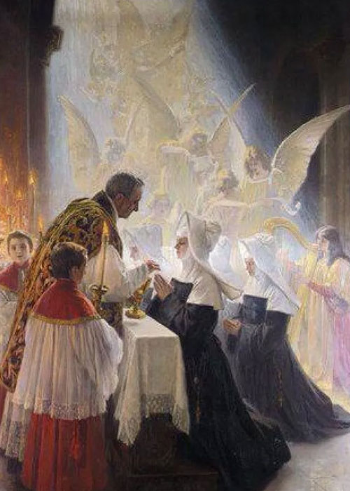 Angels at Holy Mass