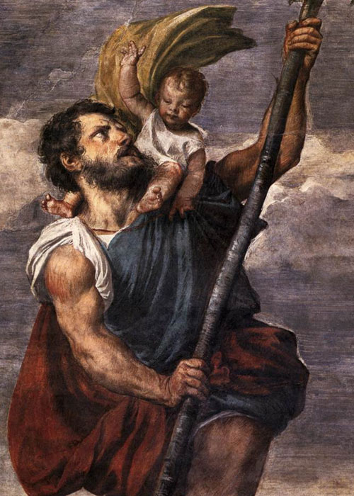 Saint Christopher by Titian