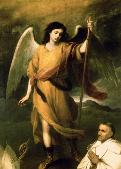 Saint Raphael the Archangel by Bartolomé Esteban Murillo