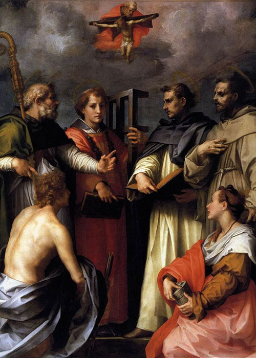 The Disputation on the Trinity by Andrea del Sarto