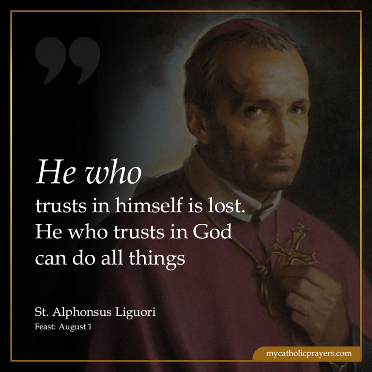 He who trusts in himself is lost. He who trusts in God can do all things