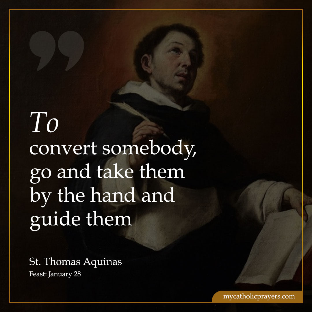 To convert somebody, go and take them by the hand and guide them